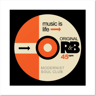 R&B Records Music Is Life Posters and Art